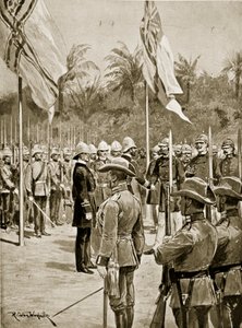 Delningen av Nya Guinea mellan britterna och tyskarna 1884 av Richard Caton Woodville junior